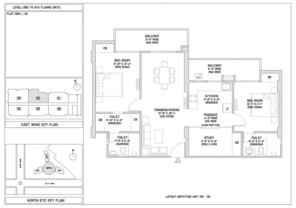 Supertech North Eye — floor plan 2