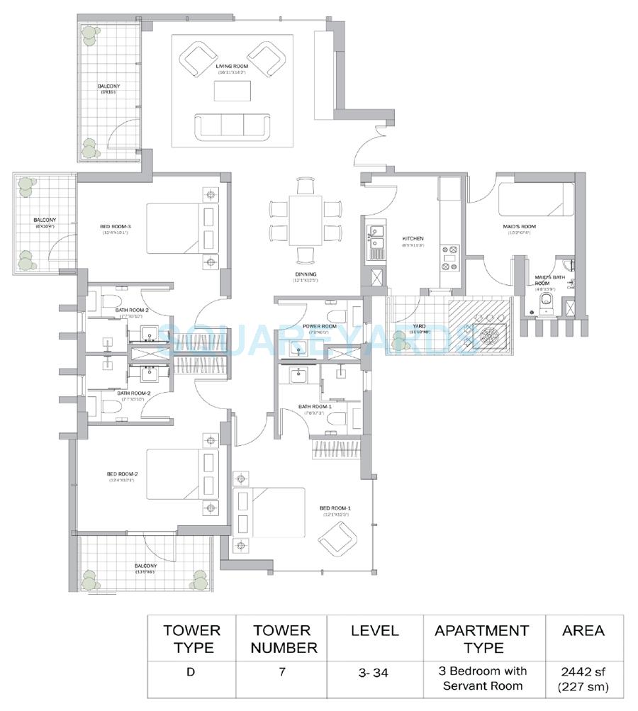 M3M Merlin — floor plan 2