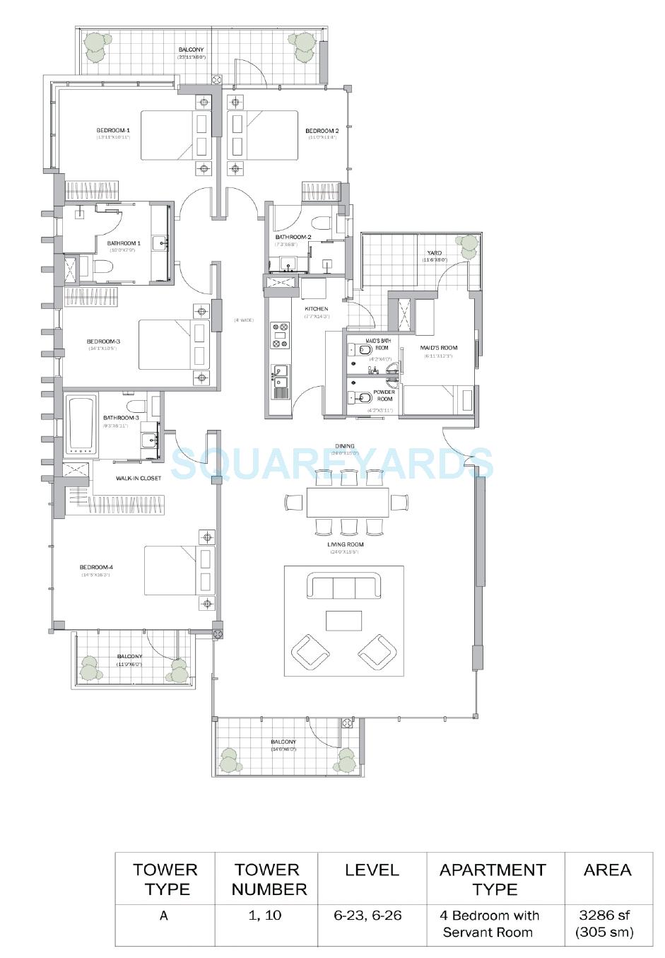 M3M Merlin — floor plan 8