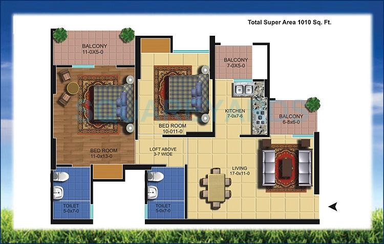 Antriksh Golf View — floor plan 1