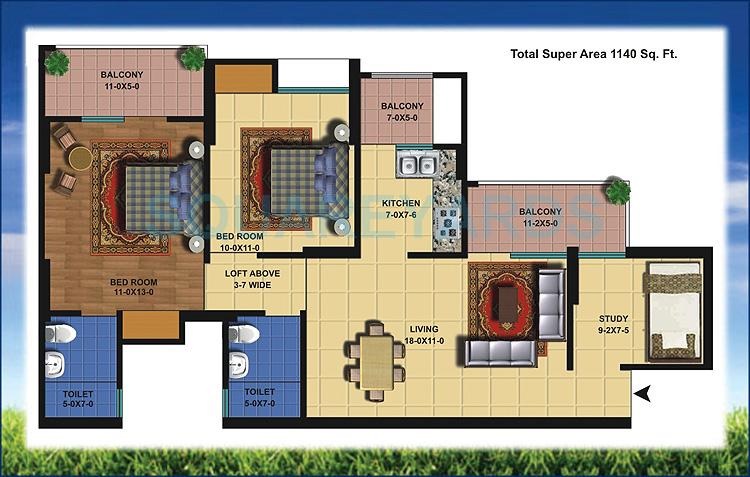 Antriksh Golf View — floor plan 2