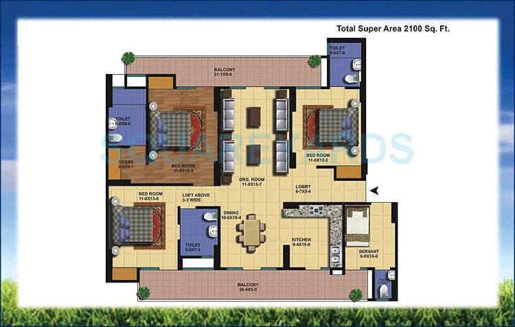 Antriksh Golf View — floor plan 9