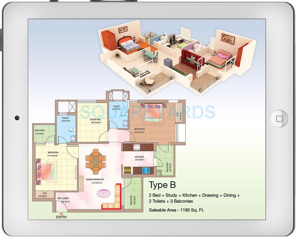 Shubhkamna Advert Techomes — floor plan 1