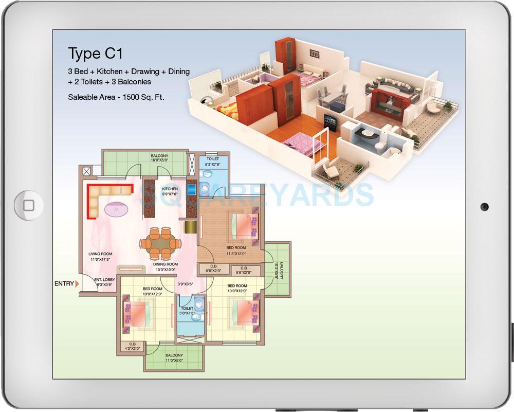Shubhkamna Advert Techomes — floor plan 2