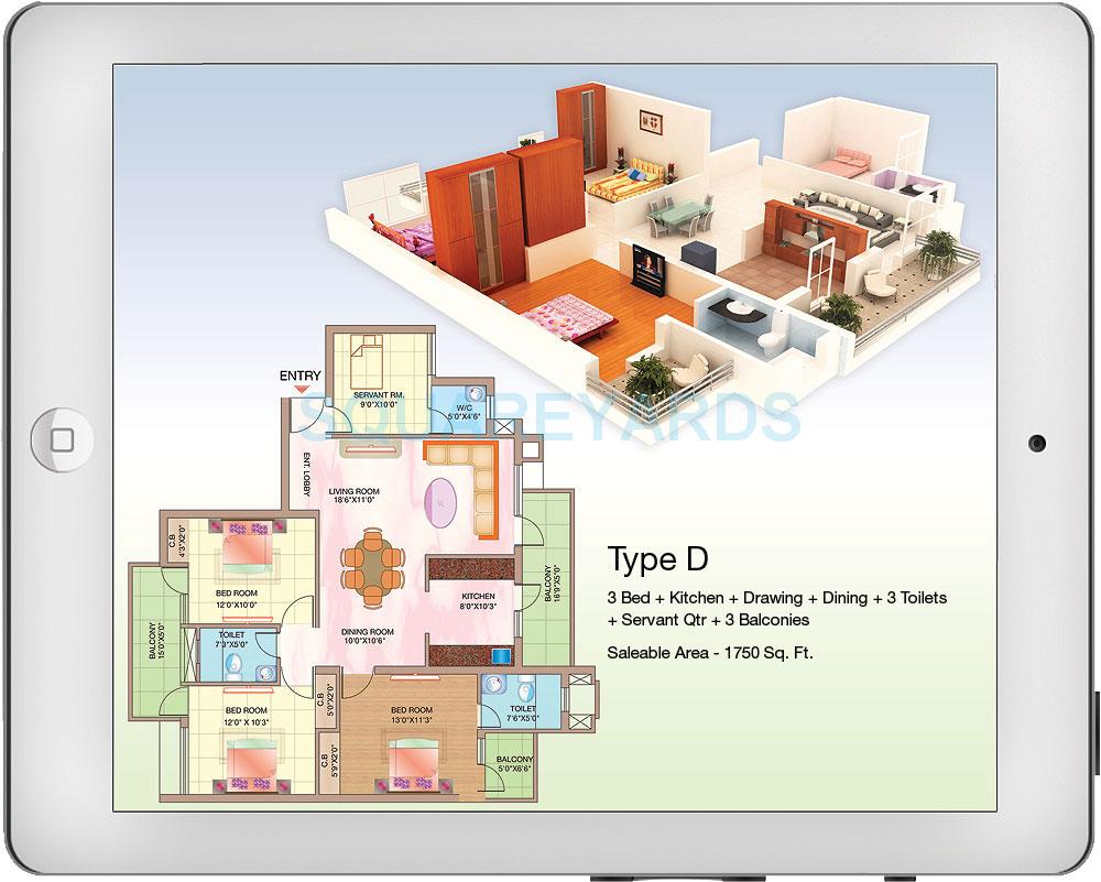 Shubhkamna Advert Techomes — floor plan 3