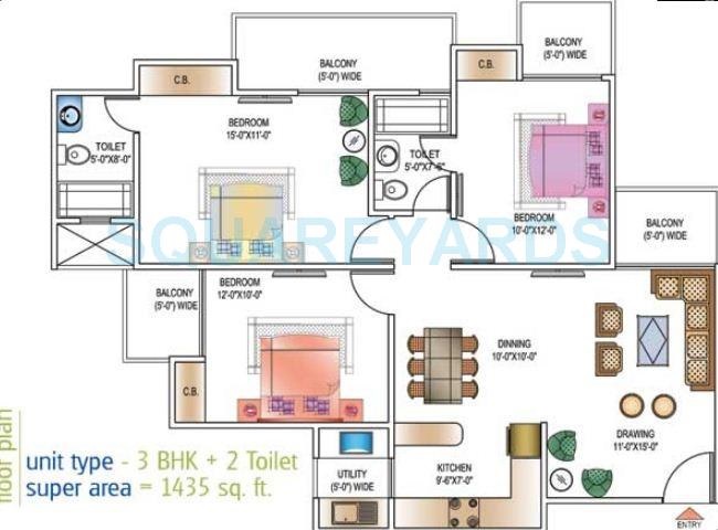 Ajnara Daffodil — floor plan 7