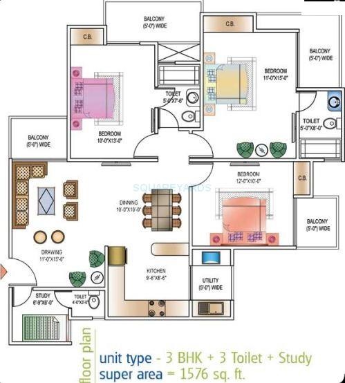 Ajnara Daffodil — floor plan 8