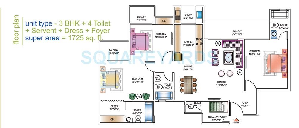 Ajnara Daffodil — floor plan 9