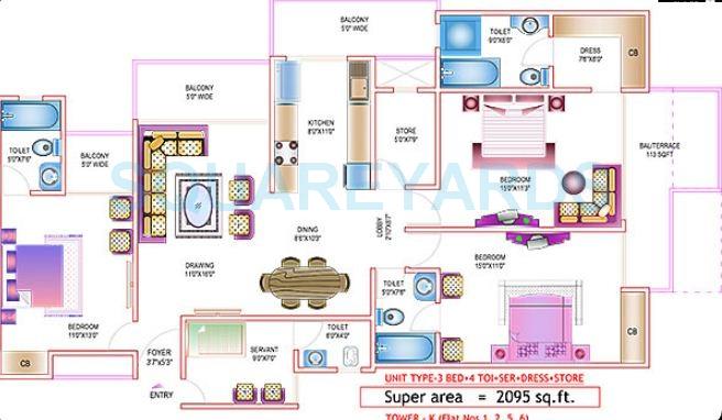 Ajnara Daffodil — floor plan 11