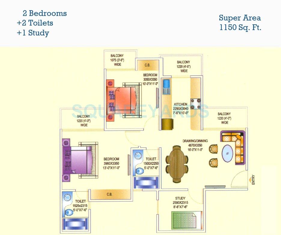 Aims Golf Avenue I — floor plan 1