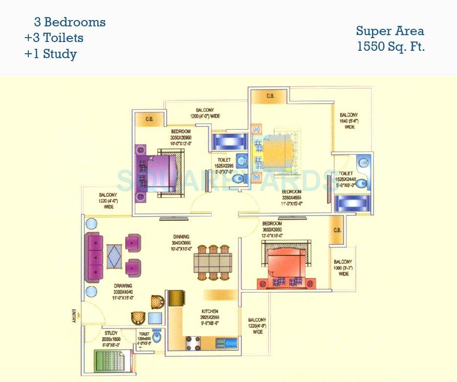 Aims Golf Avenue I — floor plan 2