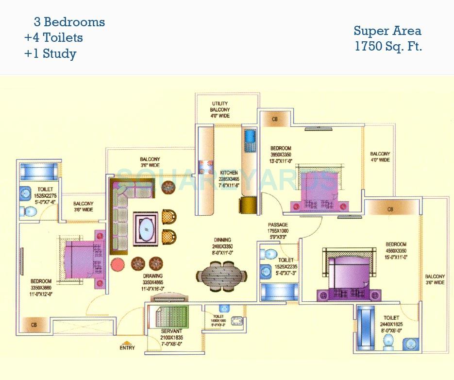 Aims Golf Avenue I — floor plan 3