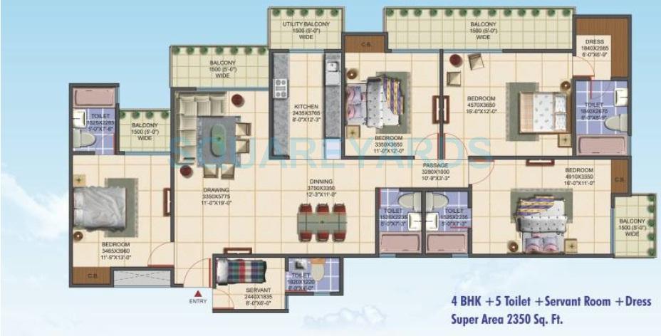 Aims Golf Avenue I — floor plan 4