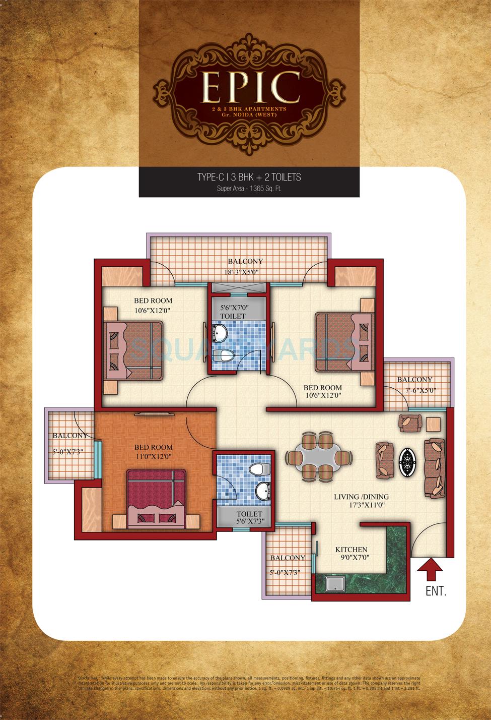 Shubhkamna Epic — floor plan 3