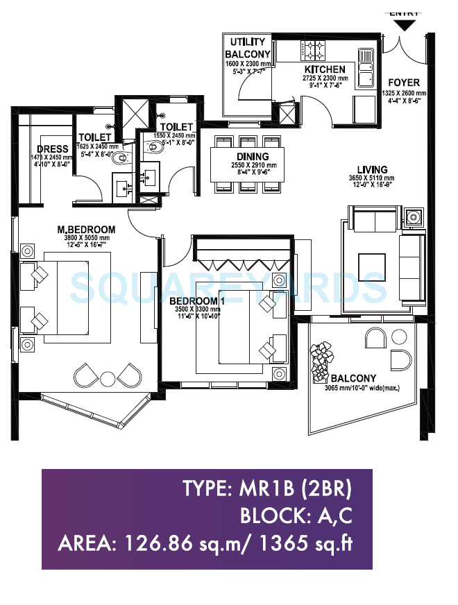 Ireo Skyon — floor plan 1