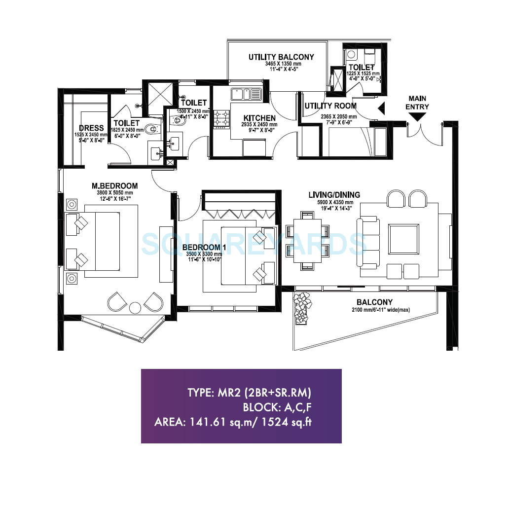 Ireo Skyon — floor plan 2