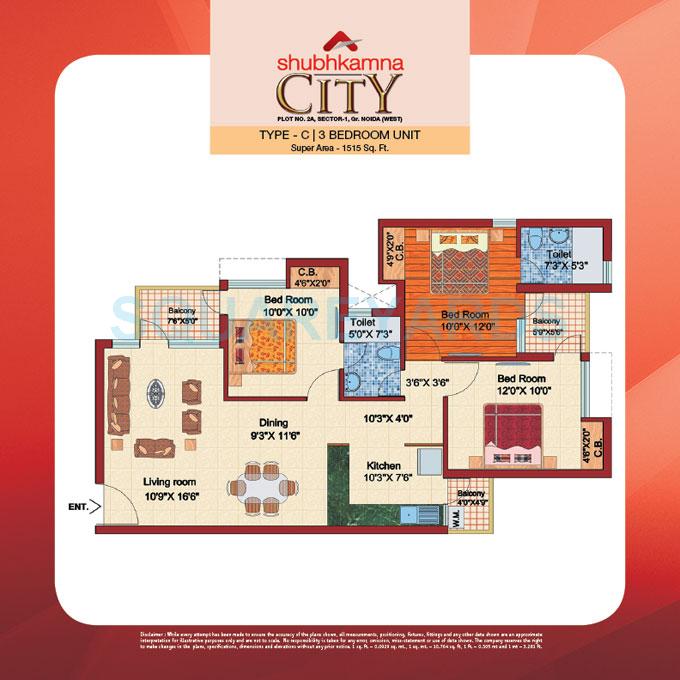 Shubhkamna City — floor plan 3