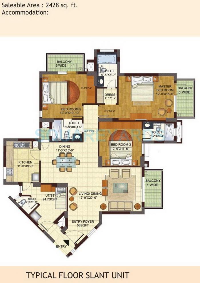 BPTP Freedom Park Life — floor plan 3