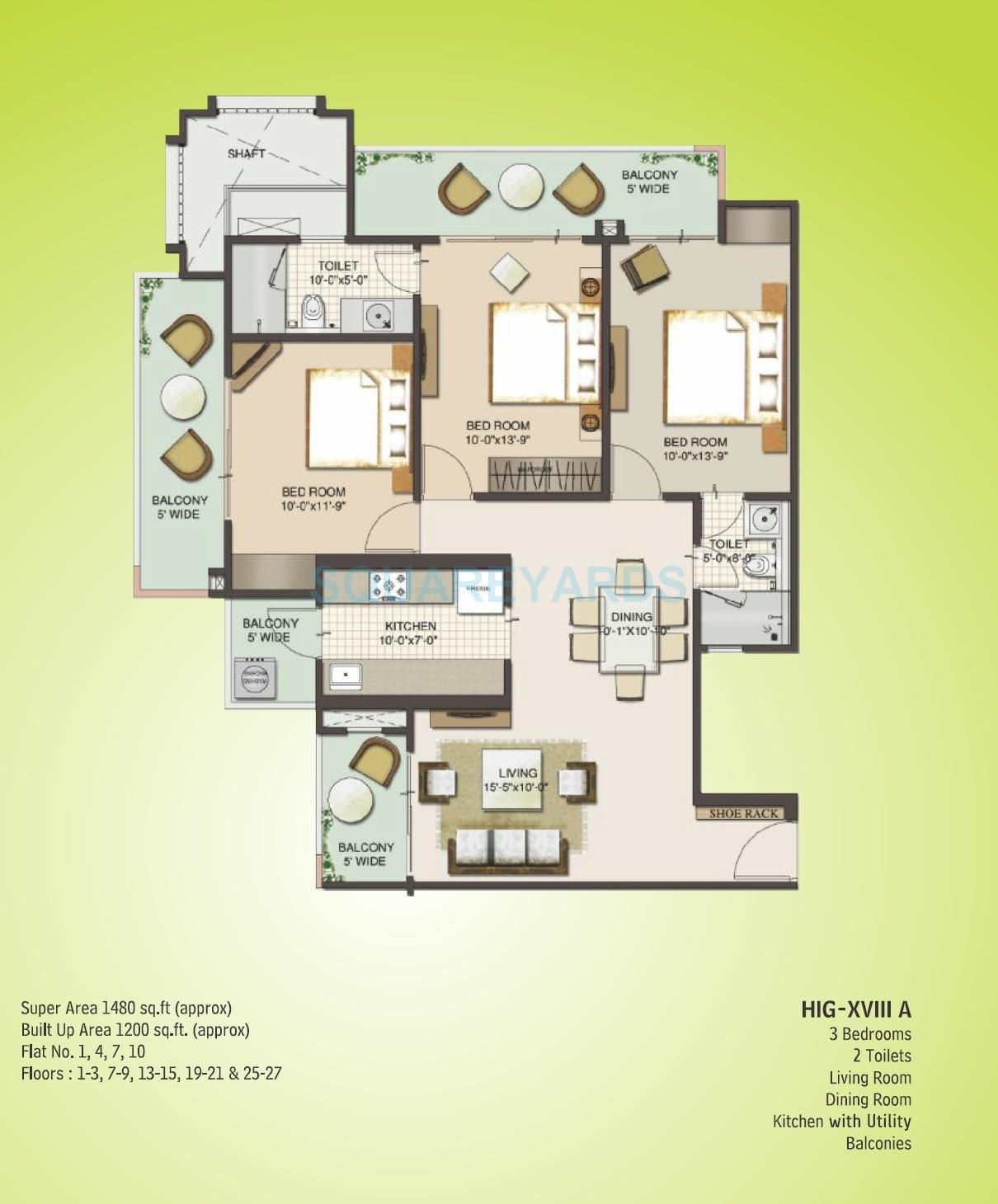 Mahagun Moderne Verona — floor plan 2