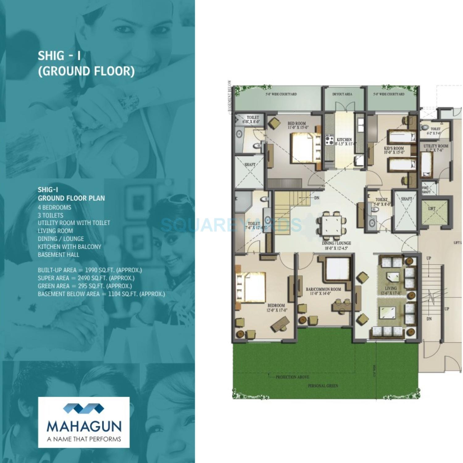 Mahagun Moderne — floor plan 4