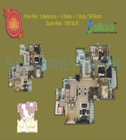 Sikka Kaamna Greens — floor plan 4