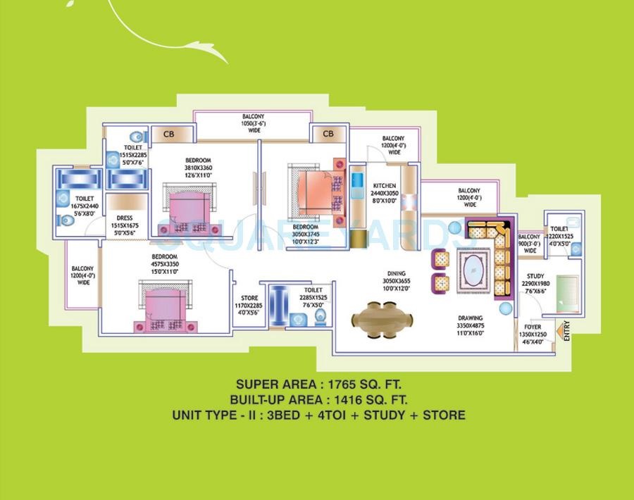 Prateek Laurel — floor plan 7
