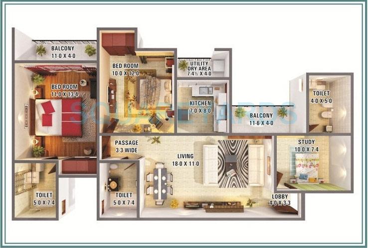 Morpheus Greens — floor plan 1