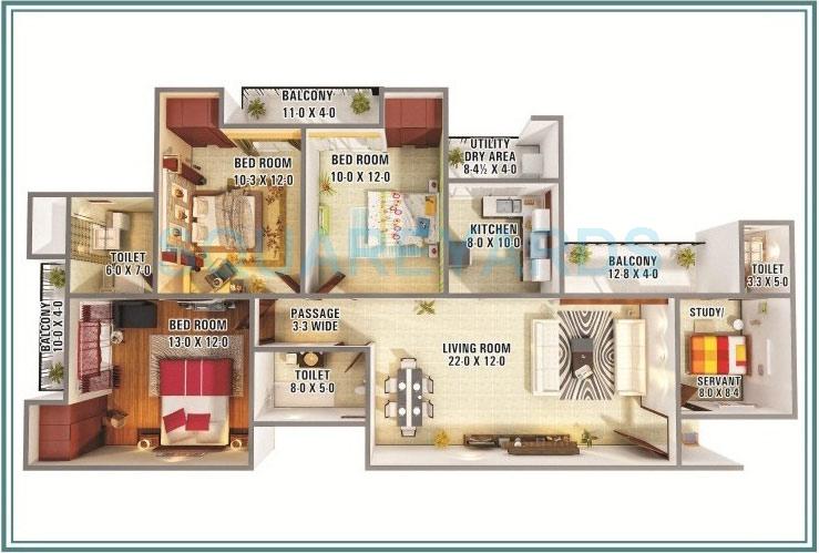 Morpheus Greens — floor plan 3