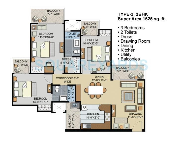 Civitech Sampriti — floor plan 3