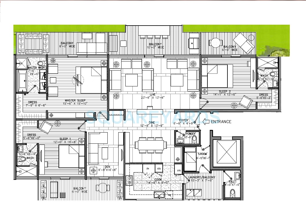 M3M Golf Estate — floor plan 1