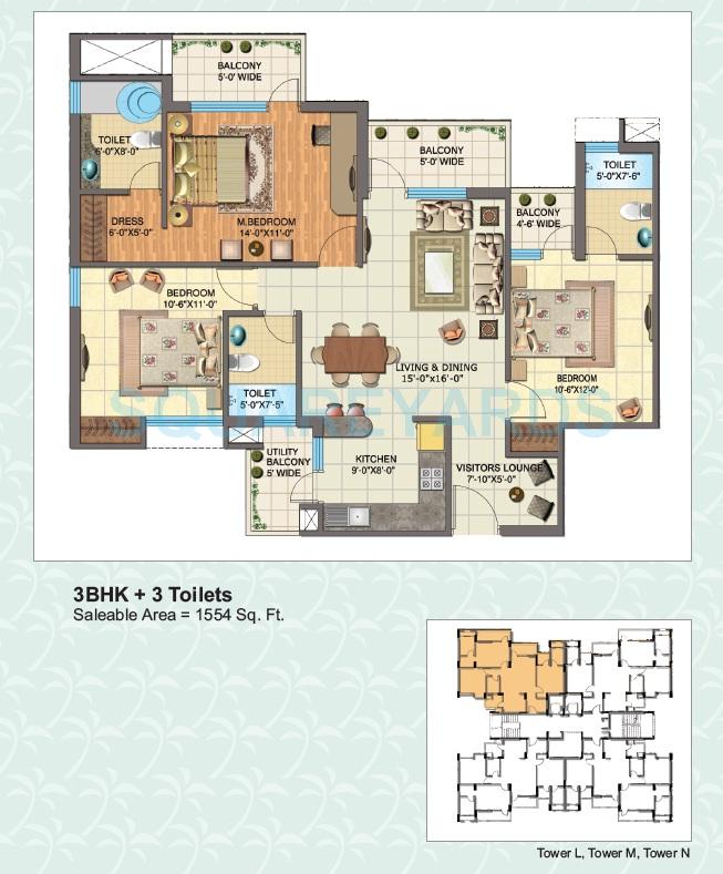 Nimbus The Golden Palm — floor plan 3
