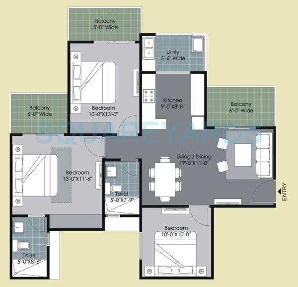 Gulshan Ikebana — floor plan 1