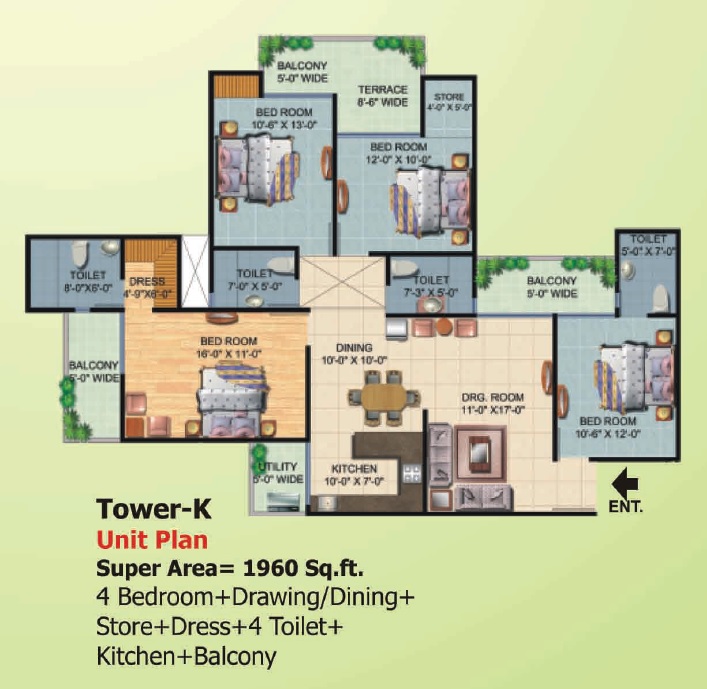 Ajnara Homes — floor plan 13