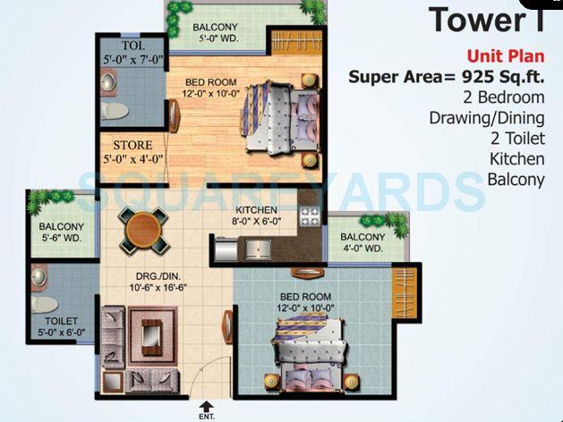 Ajnara Homes — floor plan 3