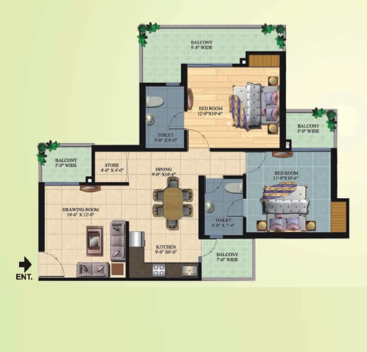 Ajnara Homes — floor plan 5