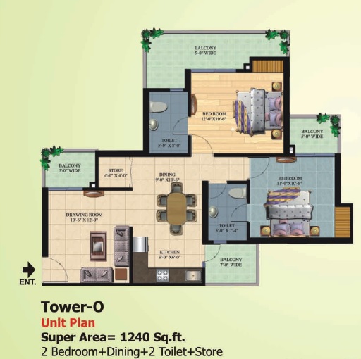Ajnara Homes — floor plan 6