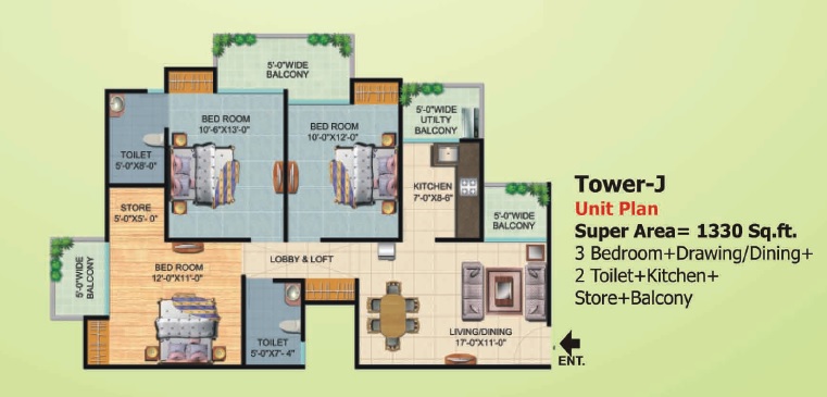 Ajnara Homes — floor plan 8