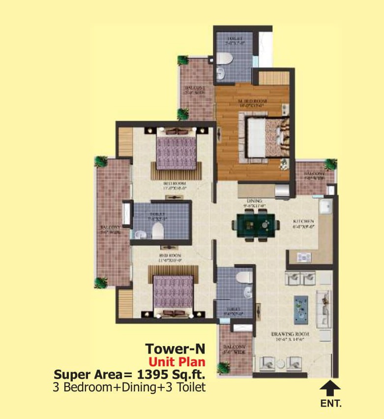 Ajnara Homes — floor plan 9