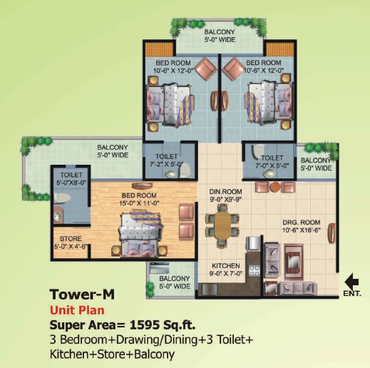 Ajnara Homes — floor plan 10