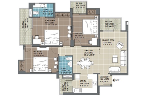 RG Residency — floor plan 10