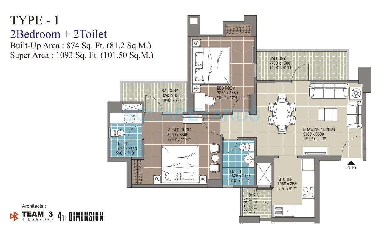 RG Residency — floor plan 2