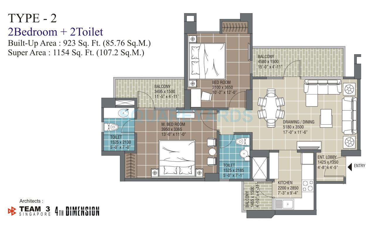 RG Residency — floor plan 3