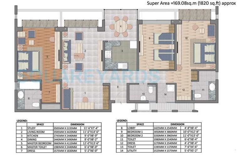 Jaypee Greens Pavilion Court — floor plan 2