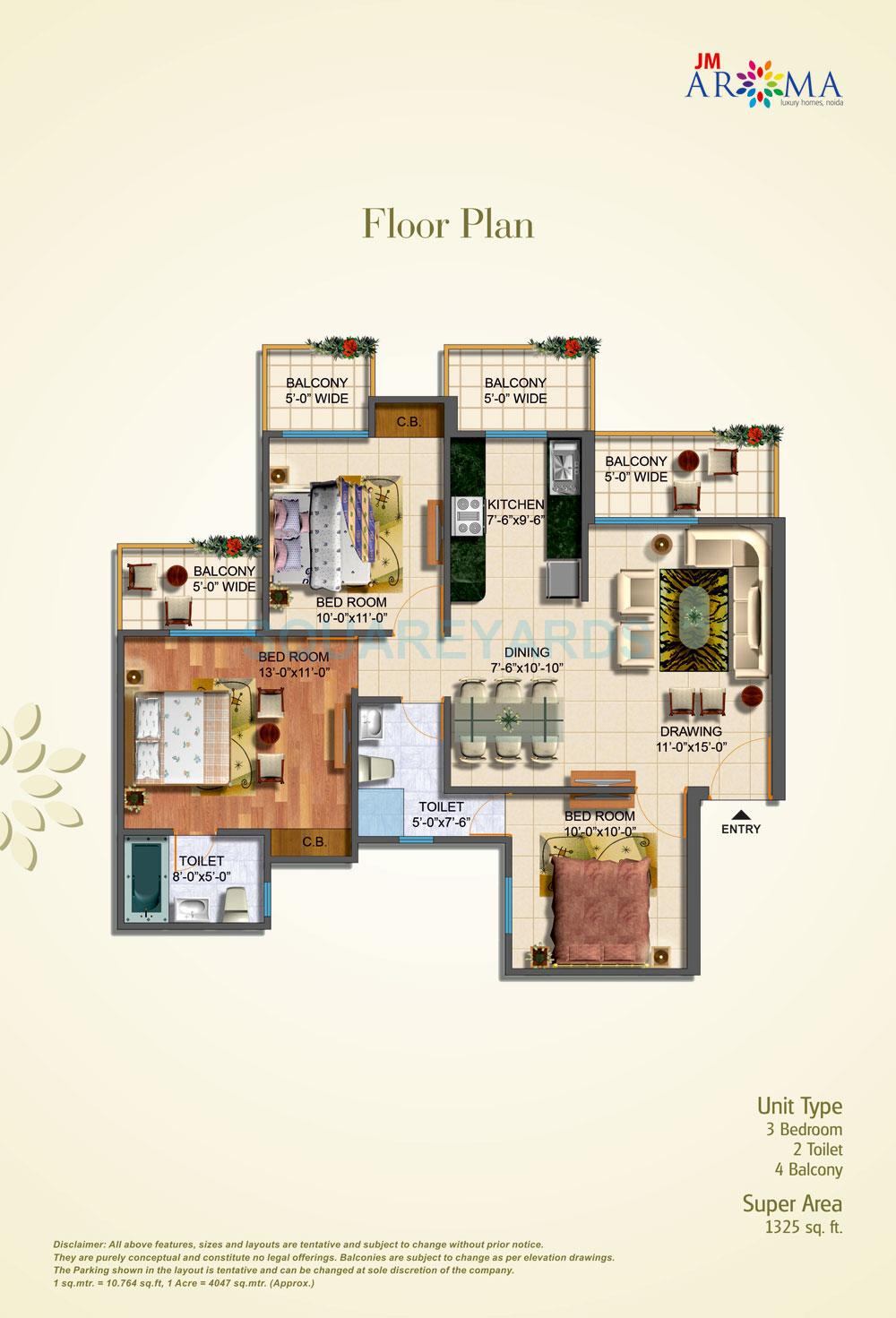 JM Aroma — floor plan 1