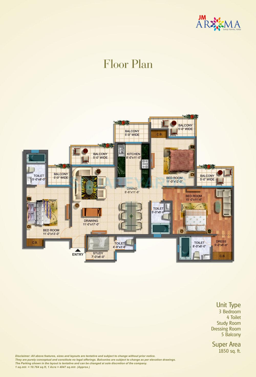 JM Aroma — floor plan 3