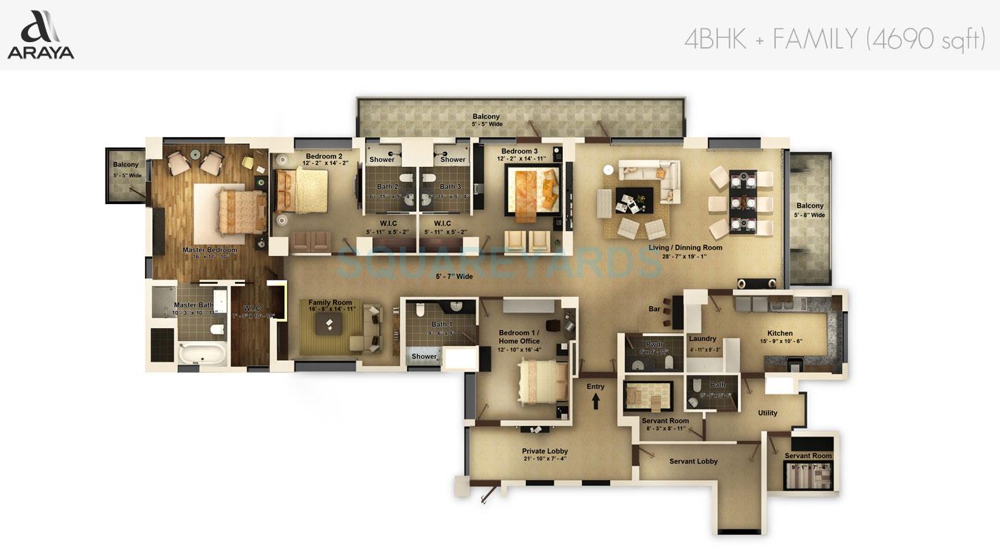 Pioneer Park Araya — floor plan 4