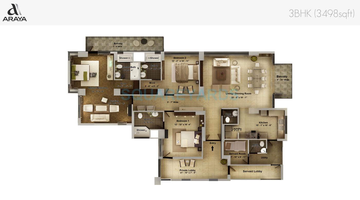 Pioneer Park Araya — floor plan 1
