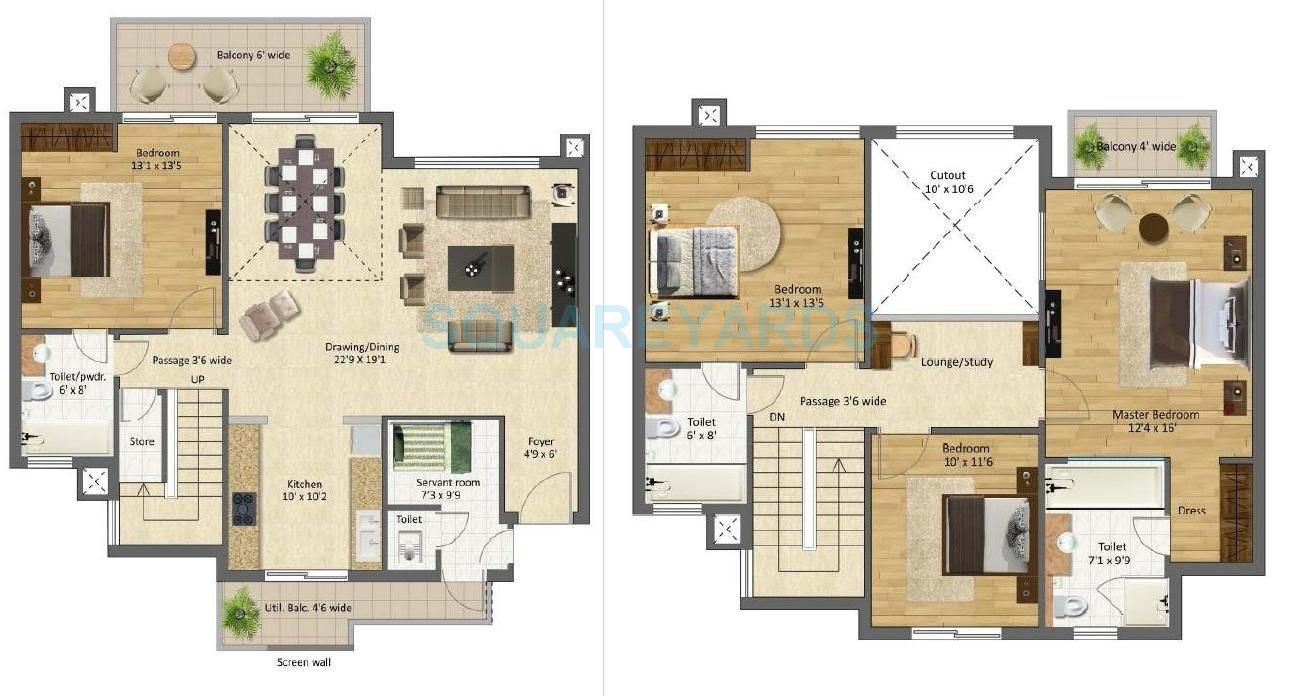 BPTP Mansions Park Prime — floor plan 1