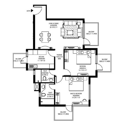 M3M Sierra — floor plan 2