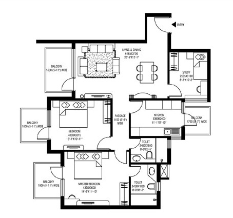 M3M Sierra — floor plan 3